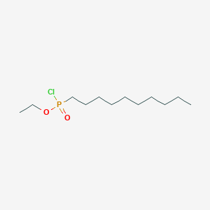 (n-Decyl)phosphono chloridic acid, ethyl ester