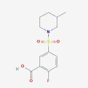 2-Fluoro-5-(3-methylpiperidinosulfonyl)benzoic acid