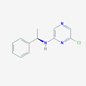 6-chloro-N-[(1R)-1-phenylethyl]pyrazin-2-amine