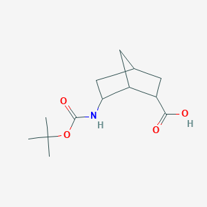 molecular formula C13H21NO4 B8396008 6-(Tert-butoxycarbonylamino)norbornane-2-carboxylic acid 