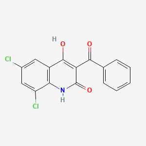 3-Benzoyl-6,8-dichloro-4-hydroxy-2-quinolone