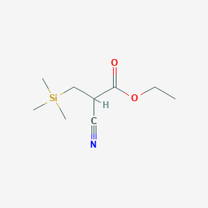Ethyl 3-(trimethylsilyl)-2-cyanopropionate