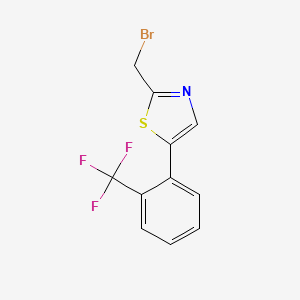 2-(Bromomethyl)-5-[2-(trifluoromethyl)phenyl]-1,3-thiazole
