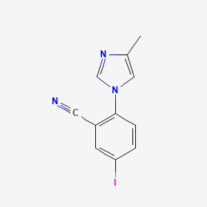 5-Iodo-2-(4-methyl-imidazol-1-yl)-benzonitrile