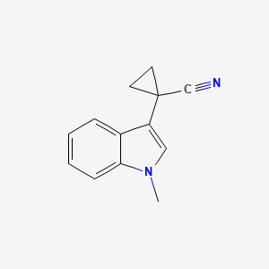 1-(1-methyl-1H-indole-3-yl)cyclopropanecarbonitrile