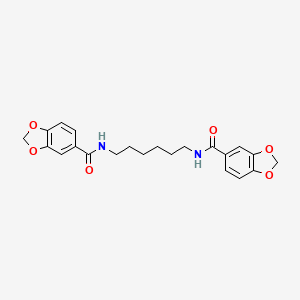 N,N'-Hexamethylenebis(3,4-methylenedioxybenzamide)