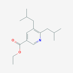 molecular formula C16H25NO2 B8396181 5,6-Diisobutylnicotinic acid ethyl ester 