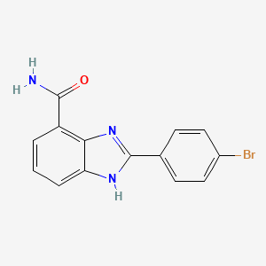 2-(4-bromophenyl)-1H-benzimidazole-4-carboxamide