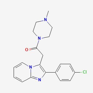4-Methyl-1-{[2-(4-chlorophenyl)-imidazo[1,2-a]pyridin-3-yl]-methylcarbonyl}-piperazine