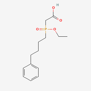 molecular formula C14H21O4P B8396248 [Ethoxy(4-phenylbutyl)phosphoryl]acetic acid CAS No. 83623-46-5