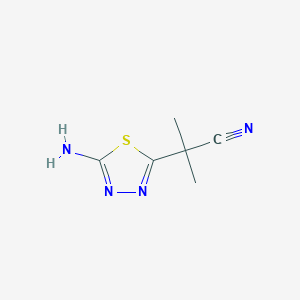2-(5-Amino-1,3,4-thiadiazol-2-yl)-2-methylpropanenitrile