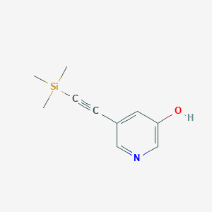 molecular formula C10H13NOSi B8396263 5-Trimethylsilanylethynyl-pyridin-3-ol 