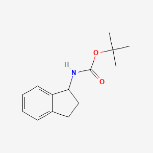 molecular formula C14H19NO2 B8396375 N-Boc aminoindan 