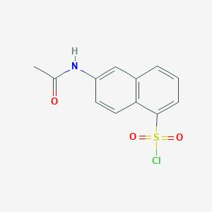 molecular formula C12H10ClNO3S B8396455 6-(Acetylamino)naphthalene-1-sulfonyl chloride 