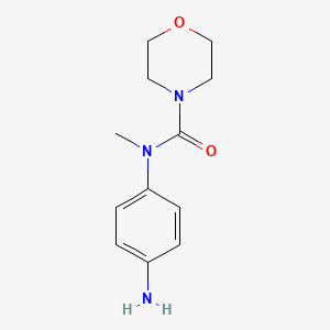 molecular formula C12H17N3O2 B8396509 N-(4-aminophenyl)-N-methylmorpholine-4-carboxamide 