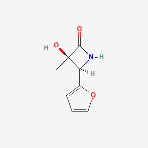 molecular formula C8H9NO3 B8396559 (3R,4R)-4-(furan-2-yl)-3-hydroxy-3-methyl-azetidin-2-one 
