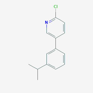 2-Chloro-5-(3-isopropyl-phenyl)-pyridine
