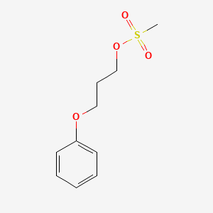 molecular formula C10H14O4S B8396781 3-Phenoxy-1-propanol methanesulphonate 