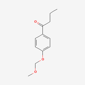 molecular formula C12H16O3 B8396785 1-(4-(Methoxymethoxy)-phenyl)butan-1-one 