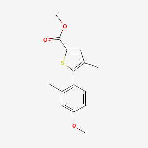 5-(4-Methoxy-2-methyl-phenyl)-4-methyl-thiophene-2-carboxylic acid methyl ester