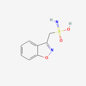 molecular formula C8H8N2O3S B8396799 1,2-Benzoxazol-3-ylmethanesulfonimidic acid 