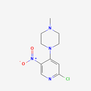 1-(2-Chloro-5-nitropyridin-4-yl)-4-methylpiperazine