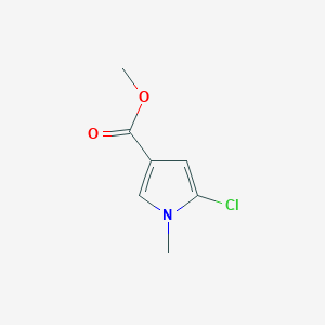 molecular formula C7H8ClNO2 B8396831 Methyl 5-chloro-1-methyl-1H-pyrrole-3-carboxylate CAS No. 79600-78-5