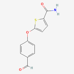 5-(4-Formylphenoxy)thiophene-2-carboxamide