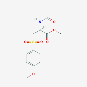 N-acetyl-beta-(4-methoxyphenylsulfonyl)-D,L-alanine methyl ester