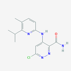 6-Chloro-4-(6-isopropyl-5-methylpyridin-2-ylamino)pyridazine-3-carboxamide