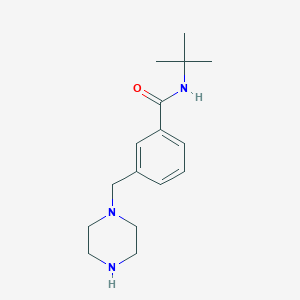 N-tert-butyl-3-(piperazin-1-ylmethyl)benzamide