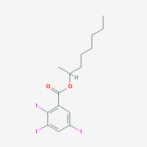 molecular formula C15H19I3O2 B8397370 Octan-2-yl 2,3,5-triiodobenzoate 