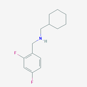 molecular formula C14H19F2N B8397381 N-(Cyclohexylmethyl)-N-(2,4-difluorobenzyl)amine 