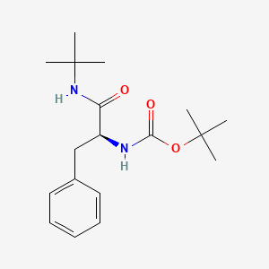 molecular formula C18H28N2O3 B8397417 tert-butyl N-[(2S)-1-(tert-butylamino)-1-oxo-3-phenylpropan-2-yl]carbamate 