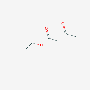 molecular formula C9H14O3 B8397602 Cyclobutylmethyl 3-oxobutanoate 