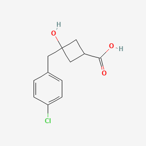 3-(4-Chlorobenzyl)-3-hydroxycyclobutanecarboxylic acid