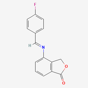 (E)-4-(4-fluorobenzylideneamino)isobenzofuran-1(3H)-one