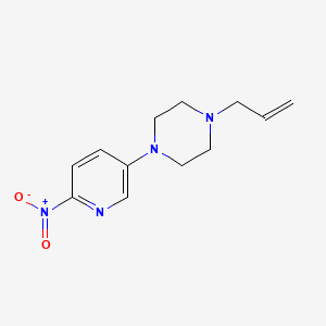 molecular formula C12H16N4O2 B8397856 1-Allyl-4-(6-nitropyridin-3-yl)piperazine 