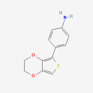 molecular formula C12H11NO2S B8397873 4-EDOT-aniline 