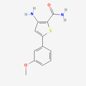 3-Amino-5-(3-methoxyphenyl)-2-thiophenecarboxamide