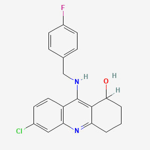 6-Chloro-9-(((4-fluorophenyl)methyl)amino)-1,2,3,4-tetrahydro-1-acridinol