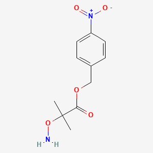 molecular formula C11H14N2O5 B8397970 O-[1-methyl-1-(p-nitrobenzyloxycarbonyl)ethyl]hydroxylamine 