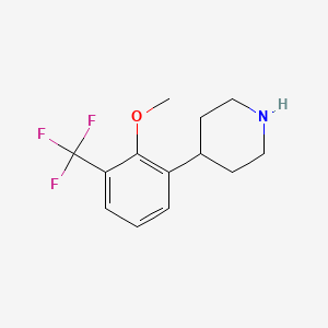 4-[2-Methoxy-3-(trifluoromethyl)phenyl]piperidine