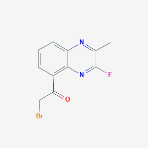 2-Bromo-1-(3-fluoro-2-methylquinoxalin-5-yl)ethanone