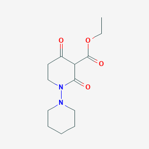 molecular formula C13H20N2O4 B8398039 Ethyl 2,4-dioxo-1-(piperidin-1-yl)piperidine-3-carboxylate 