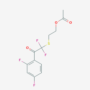 2-(2-Acetoxyethylthio)-2,2,2',4'-tetrafluoroacetophenone