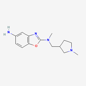 Rac-n2-methyl-n2-(1-methyl-pyrrolidin-3-ylmethyl)-benzooxazole-2,5-diamine