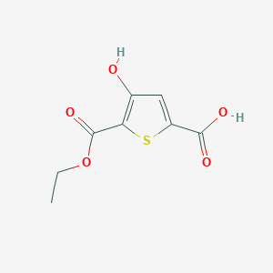 5-(Ethoxycarbonyl)-4-hydroxy-2-thiophenecarboxylic acid