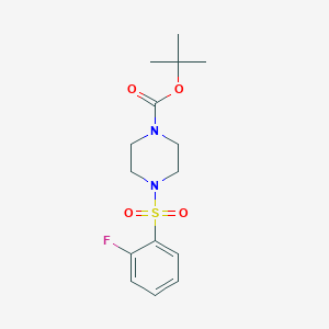 4-(2-Fluoro-benzenesulfonyl)-piperazine-1-carboxylic acid tert-butyl ester