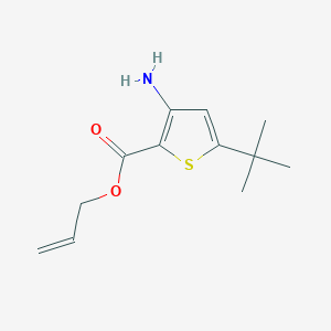 molecular formula C12H17NO2S B8398551 Allyl 3-amino-5-tert-butylthiophene-2-carboxylate 